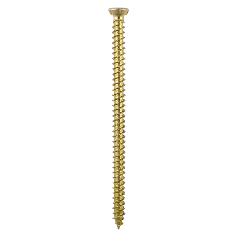 Concrete Screws  – TX – Flat Countersunk – Yellow – 7.5mm x 150mm (2 Pack)