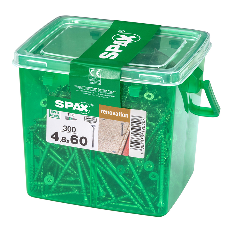 Spax WIROX T-Star Plus T20 Flooring Screw 4.5mm x 60mm (Tub 300)