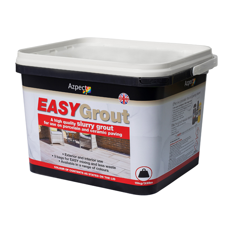 Azpects EASYGrout Porcelain Paving Grout – Blanco 15kg