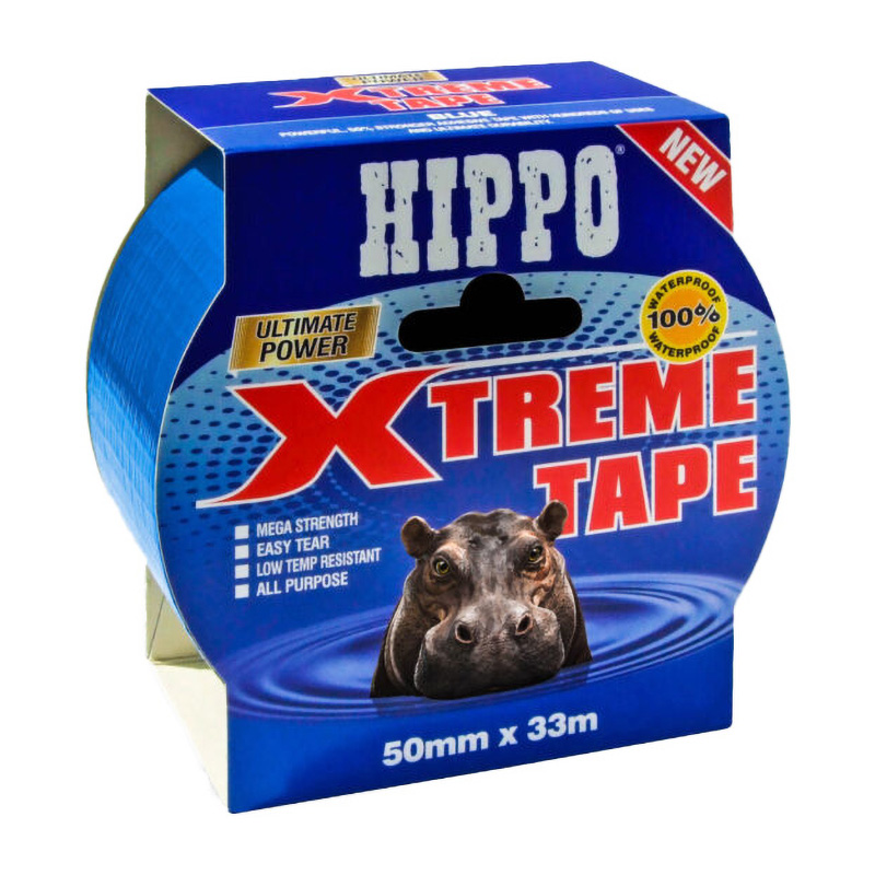 Hippo Ultimate Power Xtreme Tape – Blue (50mm x 33m)