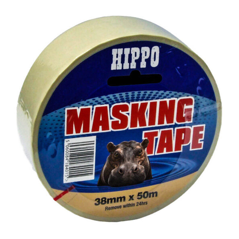 Hippo Masking Tape – Beige (38mm x 50m)