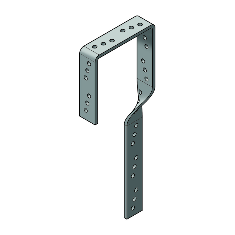 Restraint Strap Galvanised (600mm x 100mm Twist)