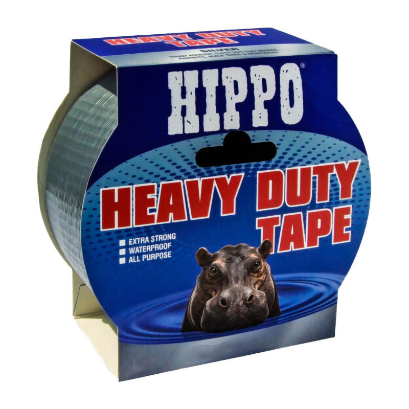 Hippo Heavy Duty Tape – Silver (75mm x 50m)