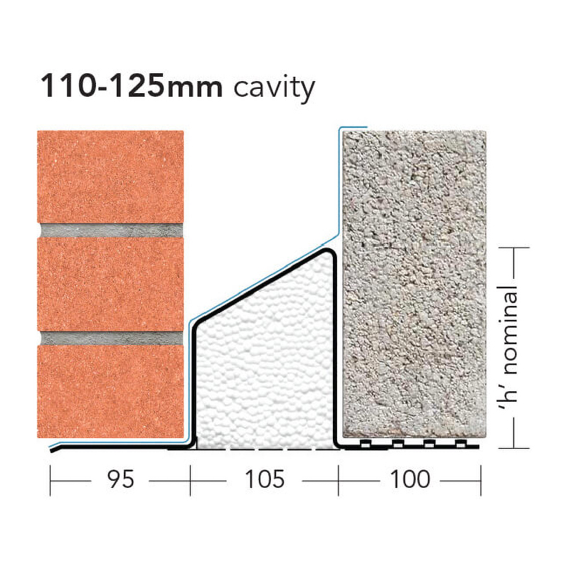1800mm IG Steel Lintel L1/S110 for Standard Loads