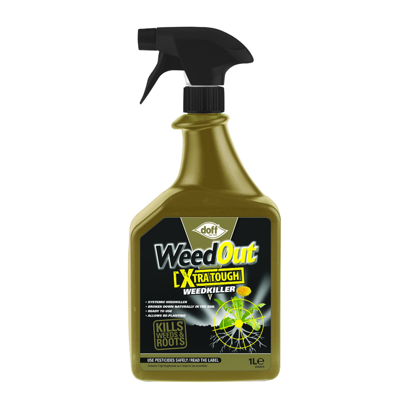 Doff WeedOut Extra Tough Weedkiller Ready To Use Spray 1L