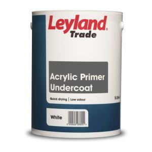 Leyland Trade Acrylic Primer Undercoat - White (5L)
