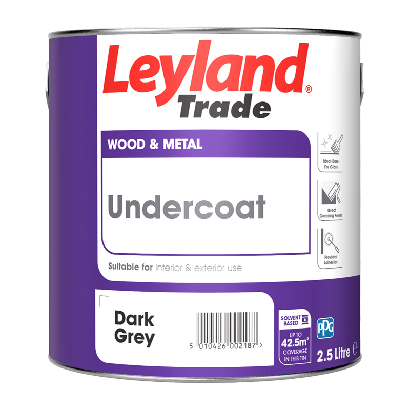 Leyland Trade Undercoat – Dark Grey (2.5L)