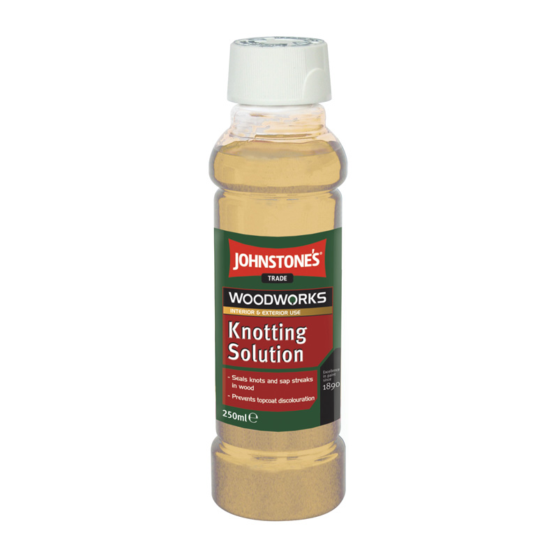 Johnstone’s Trade Woodworks Knotting Solution – Clear (250ml)