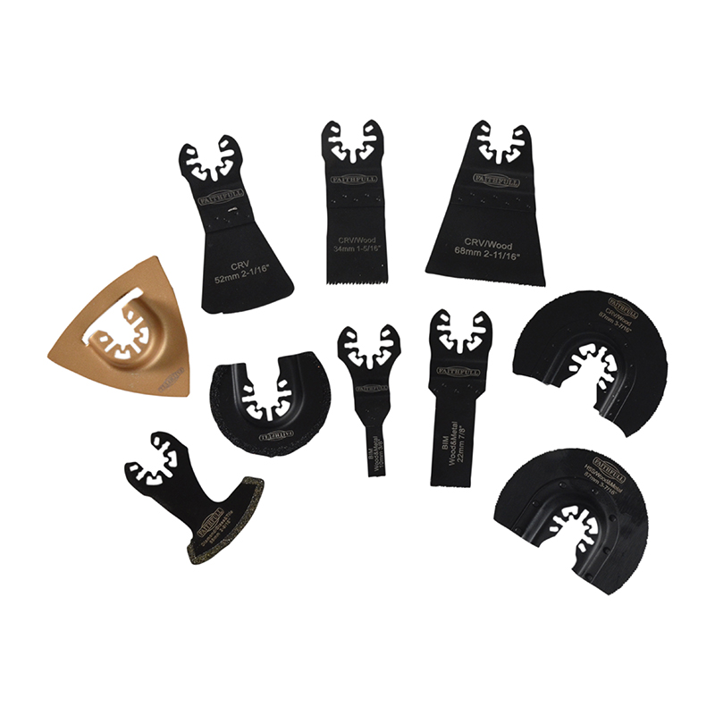 Faithfull Multi-Function Tool Blade Set (10 Piece)