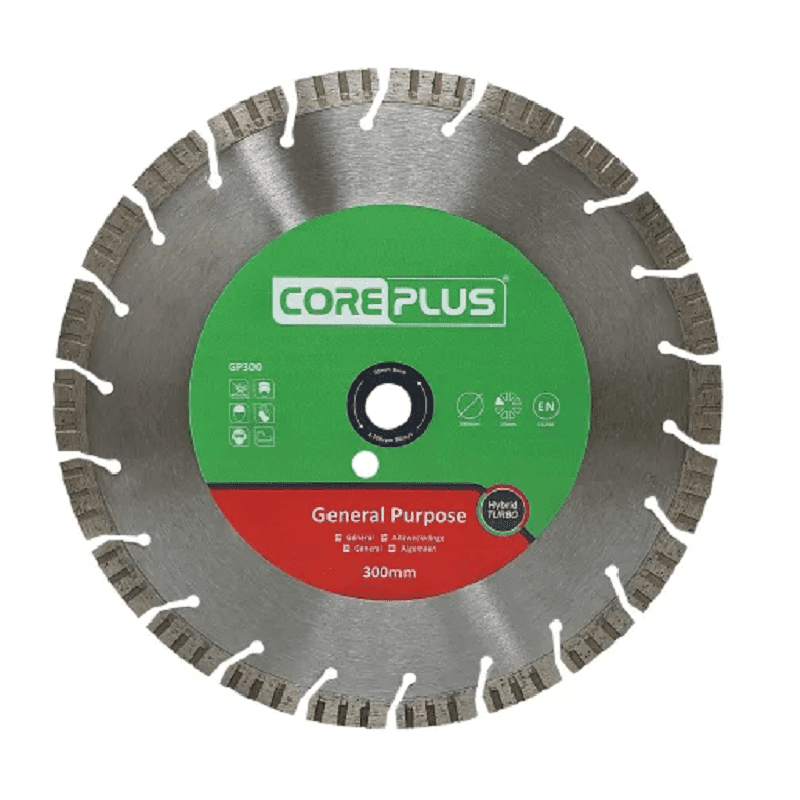 CorePlus GP300 General-Purpose Hybrid Turbo Diamond Blade (300mm x 20mm)