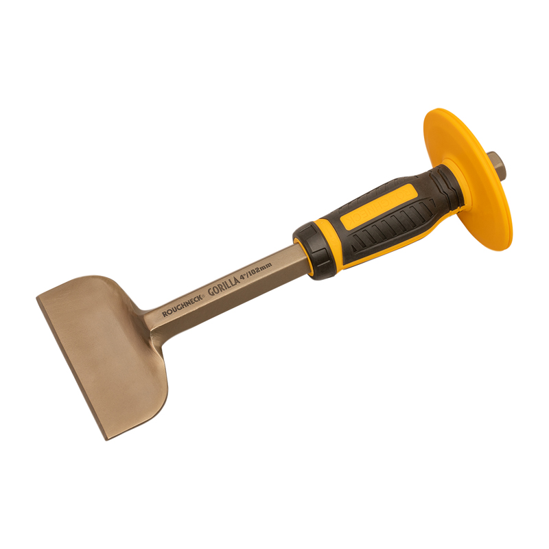 Roughneck Gorilla Brick Bolster with Non-Slip Hand Guard 279mm x 102mm (4″)