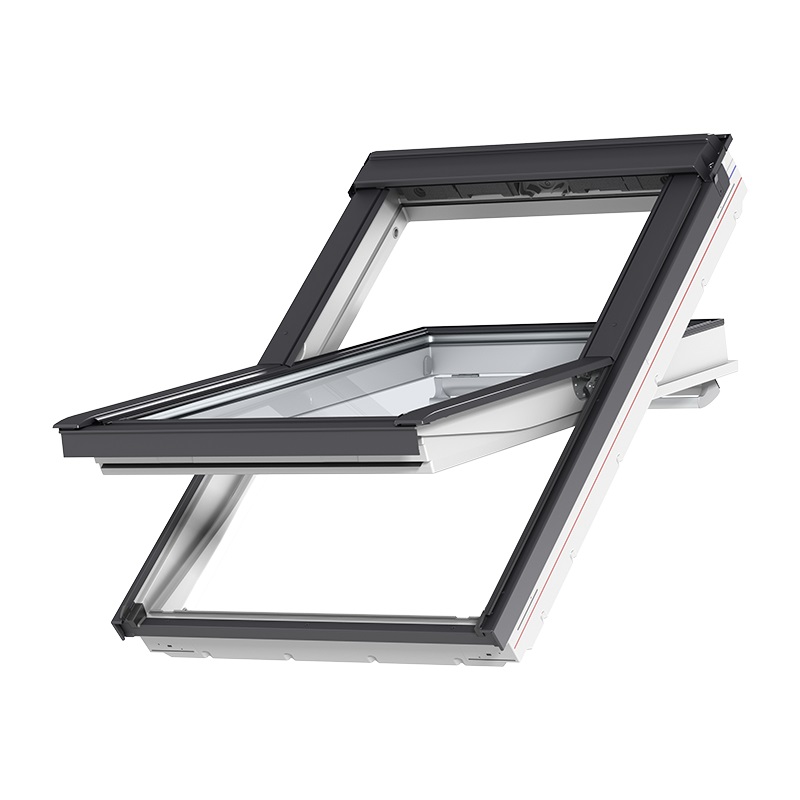 VELUX Centre Pivot Roof Window – White Polyurethane – GGU CK02 0070 (55x78cm)