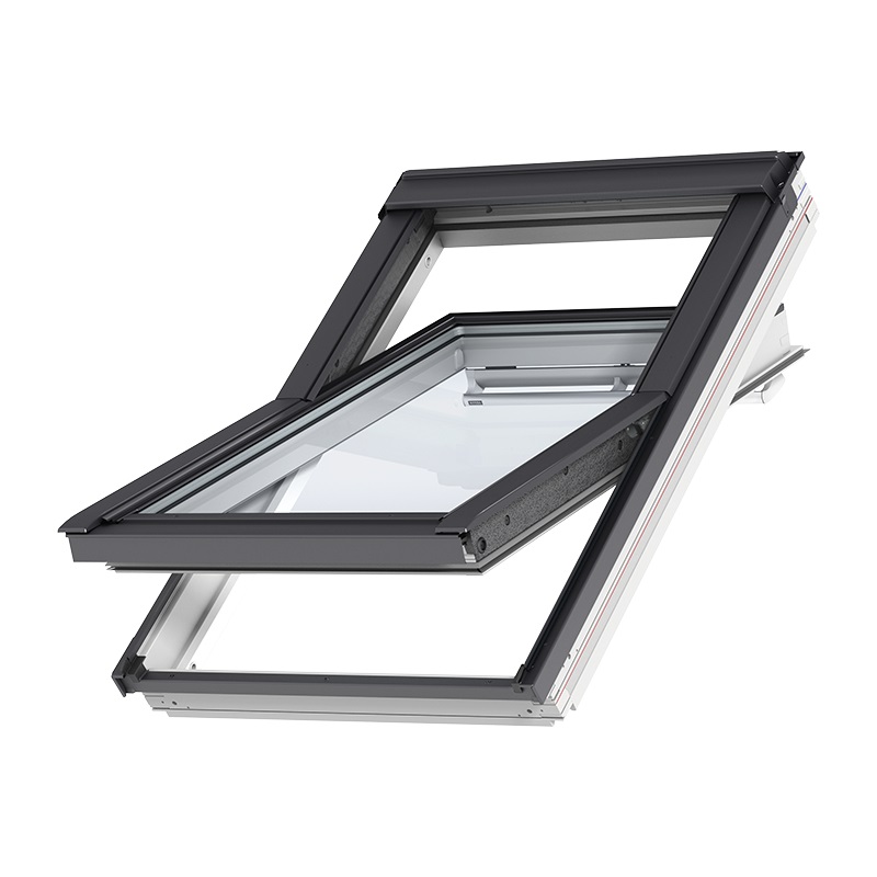 VELUX Centre Pivot Roof Window – White Painted Pine – GGL CK02 2070 (55x78cm)