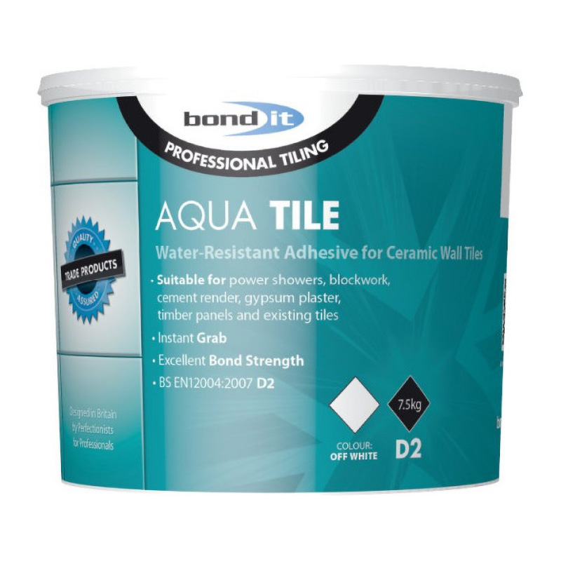 Bond It Aqua-Tile Water-Resistant Wall Tile Adhesive 7.5kg