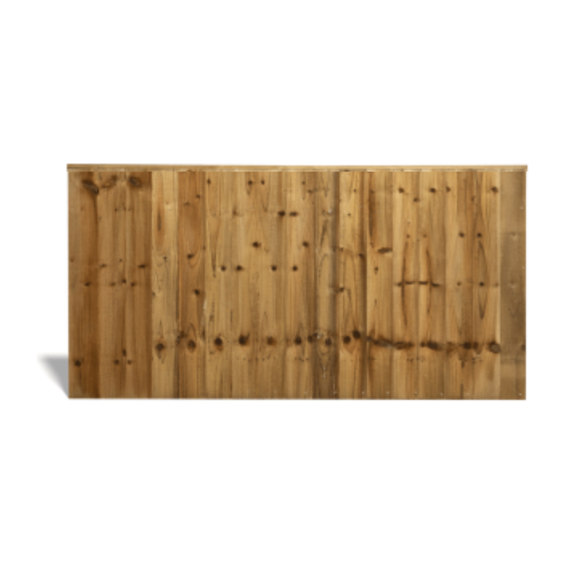Feather Edge Fence Panel – Treated Green 1.83m x 0.9m (6′ x 3′)