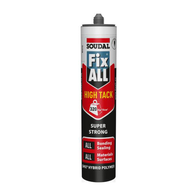 Soudal Fix All High Tack Adhesive & Sealant – White 290ml