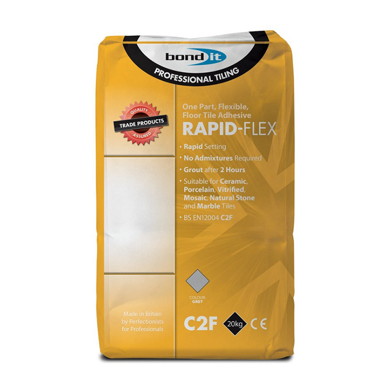 Bond It Rapid-Flex Flexible Floor Tile Adhesive – Grey 20kg