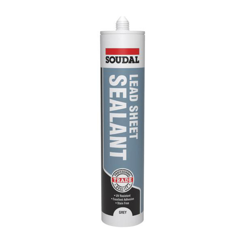 Soudal Trade Lead Sheet Silicone Sealant – Grey 290ml