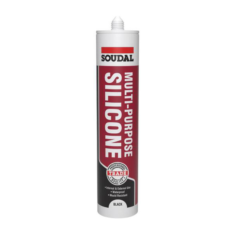 Soudal Trade Multi Purpose Silicone Sealant – Black 270ml