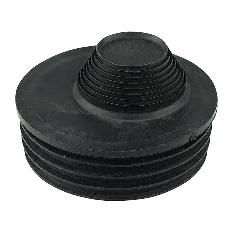 FloPlast 110mm Universal Waste Adaptor – Black (32mm/40mm/50mm Waste Pipe)