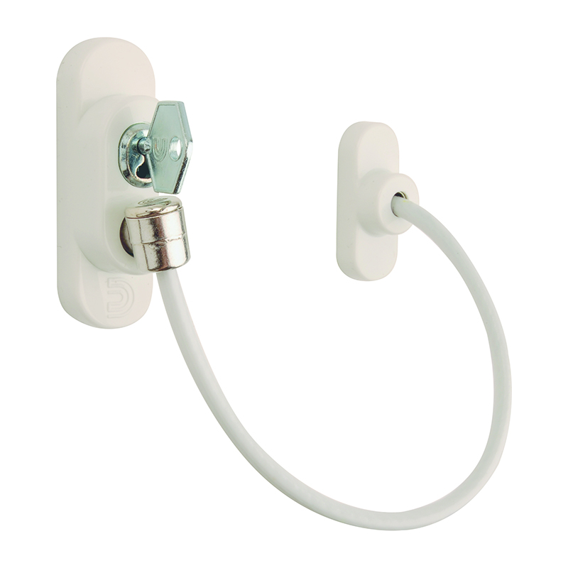 Dale Door & Window Locking Restrictor Cable – White