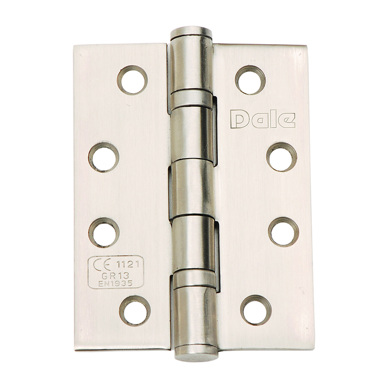 Fire Rated Butt Hinges 102mm CE13 – Satin Stainless Steel (Pair)