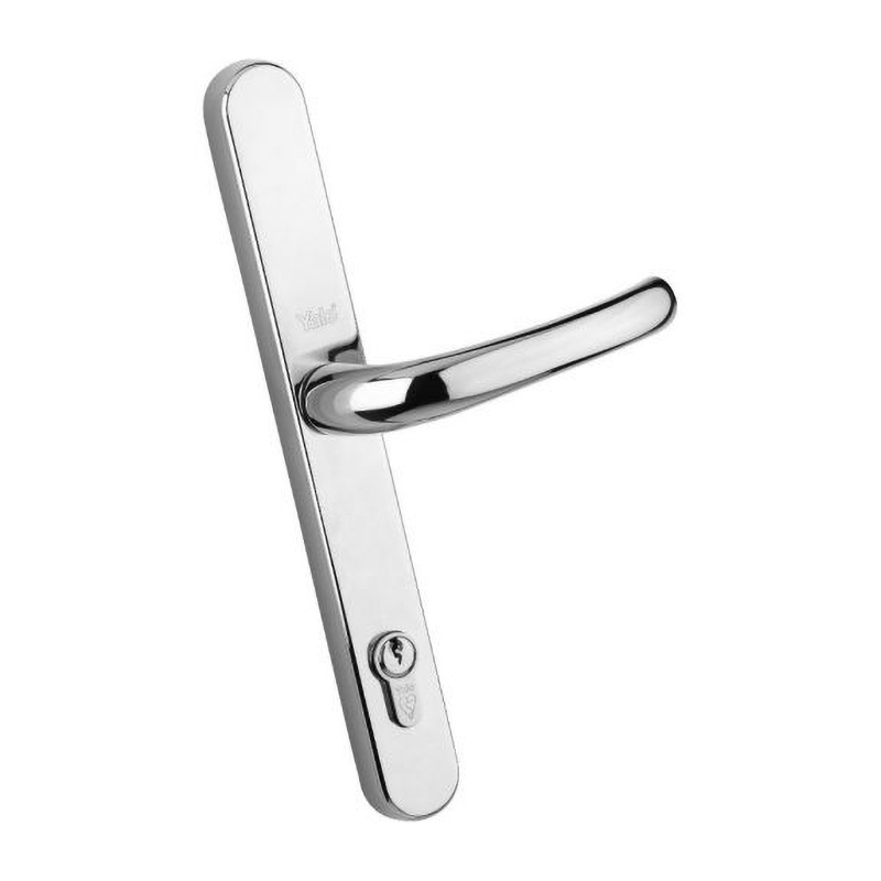 Yale PVCu Universal Replacement Door Handle – Polished Chrome