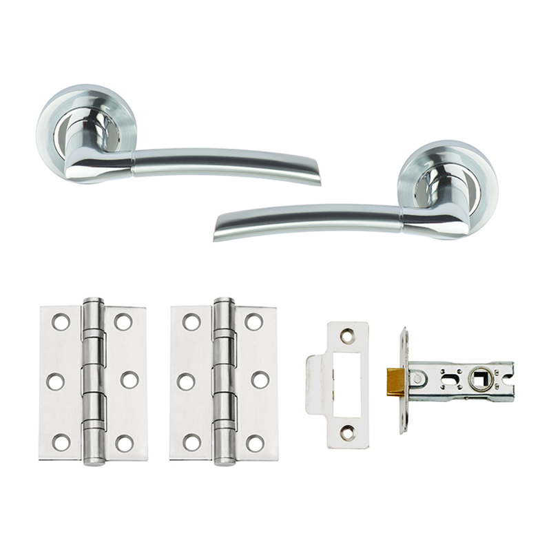 Union Plus Door Pack Dual Finish – Polished Stainless Steel / Satin Chrome