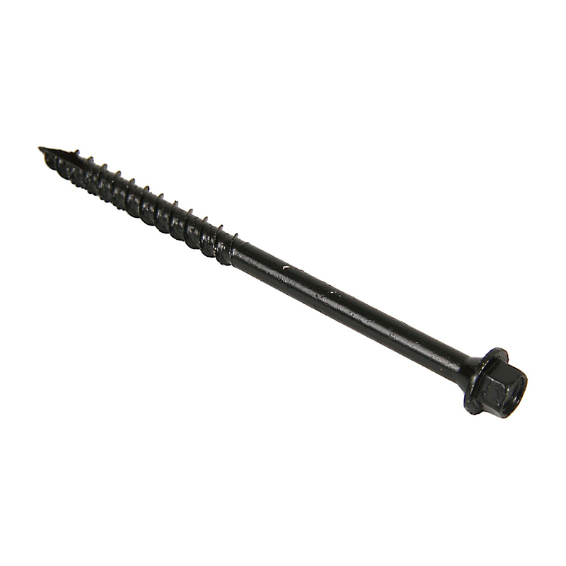 Timberfast Hex Head Screws 100mm – Black (Tube 10)