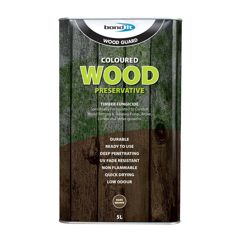 Bond It Coloured Wood Preserver – Light Brown (5L)