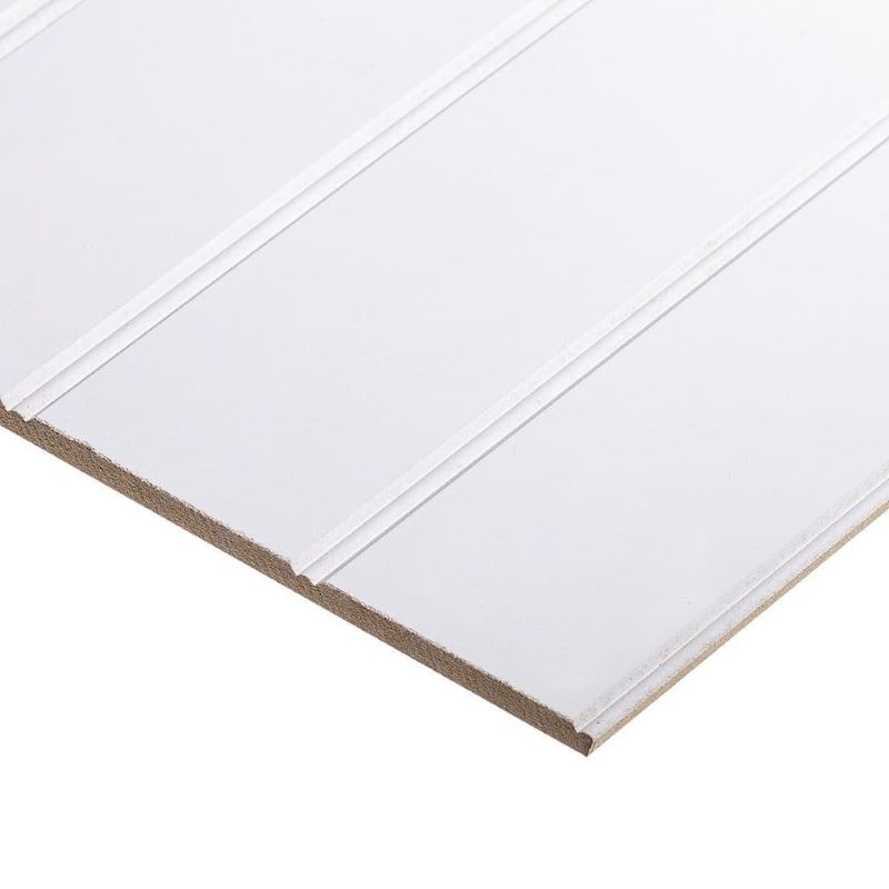 9mm Long Grained Neatmatch MDF Board – Tongue & Grooved  White Primed (2400mm x 1200mm)