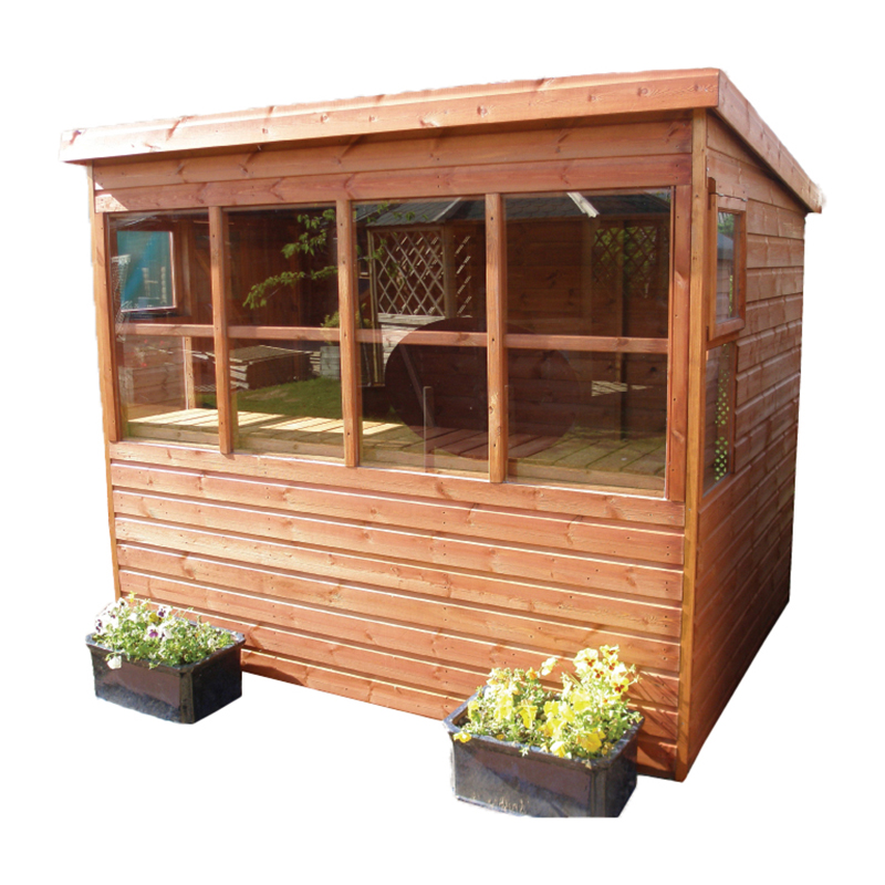 Treated T&G Potting Shed – Sunflower Style with Windows 2.44m x 1.83m (8′ x 6′)