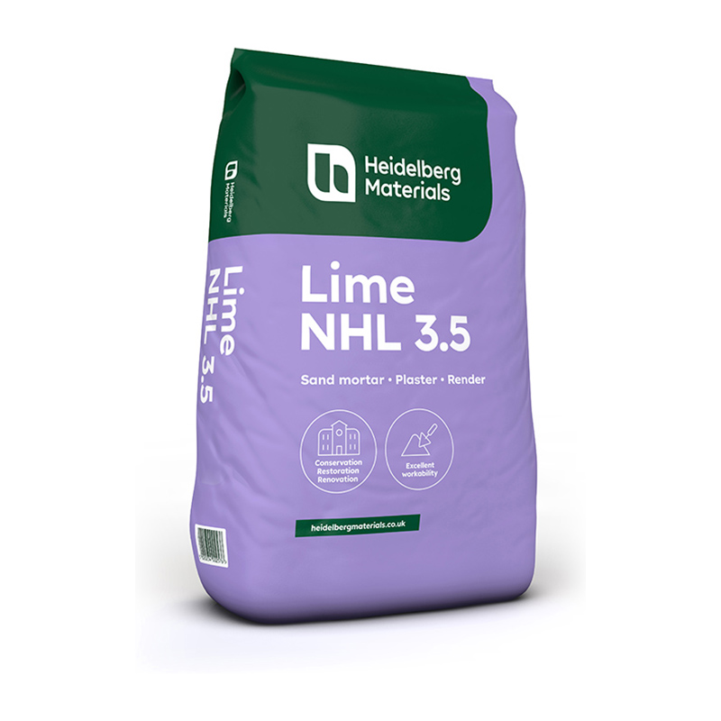 Heidelberg Materials NHL 3.5 Natural Hydraulic Lime White 25kg (Paper Bag)