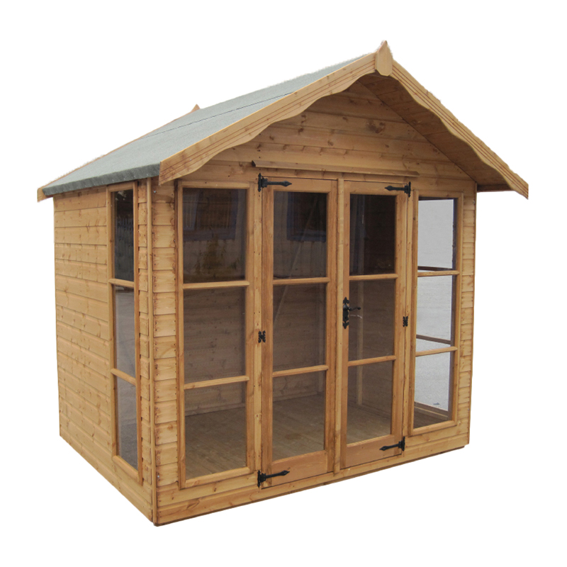 Treated T&G Ascot Summerhouse with Windows & Double Doors 2.44m x 1.83m (8′ x 6′)