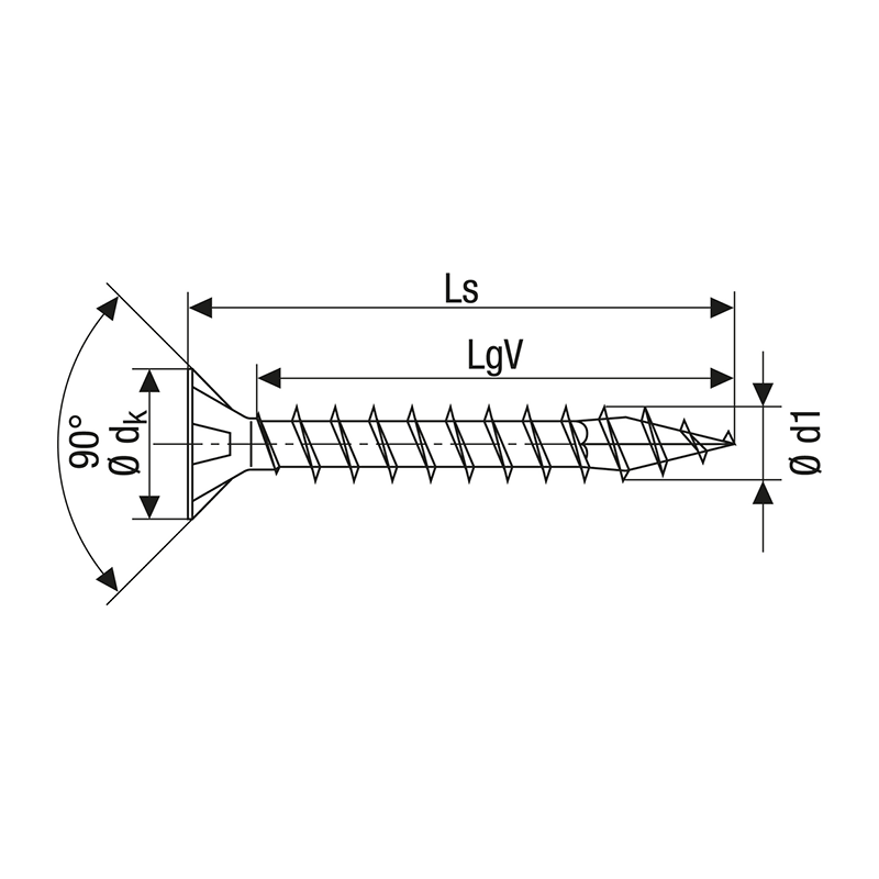 Spax YELLOX Pozi Z2 Universal Countersunk Screws 3.5mm x 30mm (200 Pack)