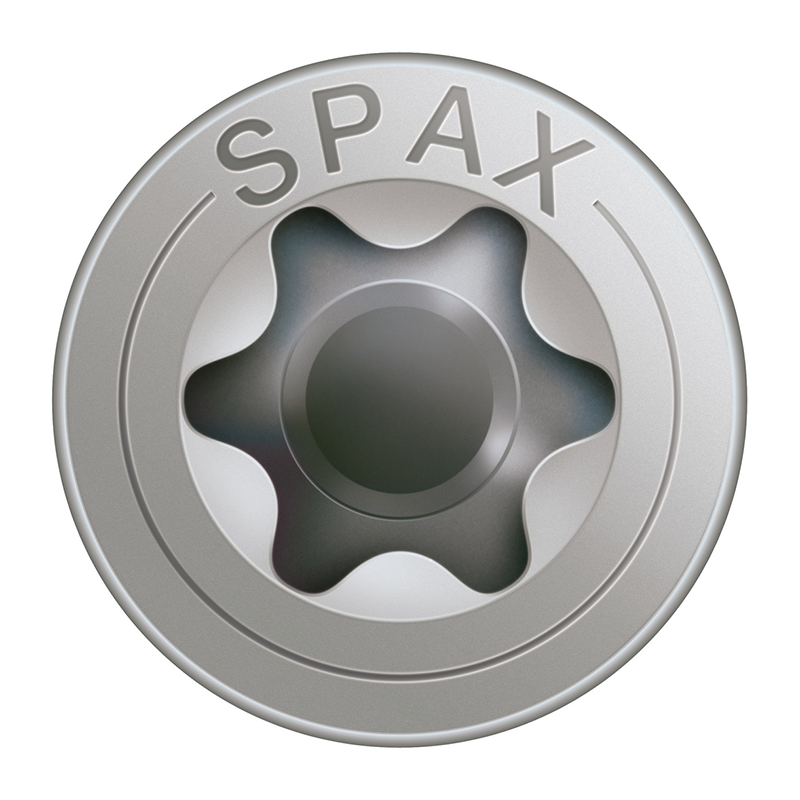 Spax Countersunk T-Star Plus T20 Stainless Steel Screws 5mm x 50mm (25 Pack)