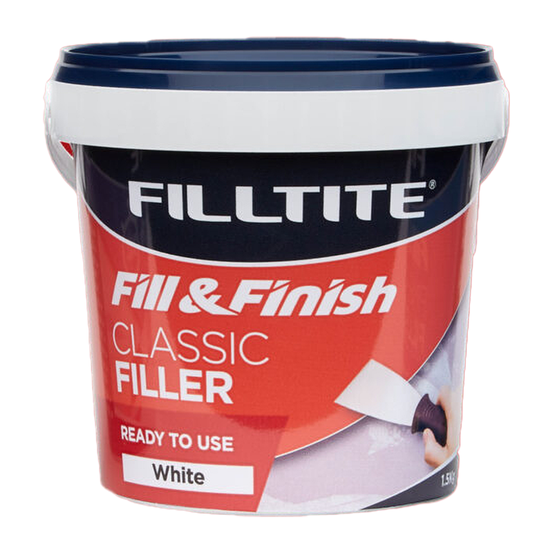 Filltite Fill & Finish Ready Mixed Classic Filler White 1.5kg