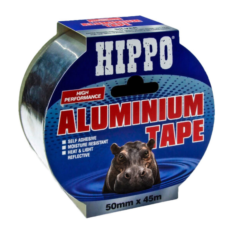 Hippo Aluminium Tape – Silver (50mm x 45m)
