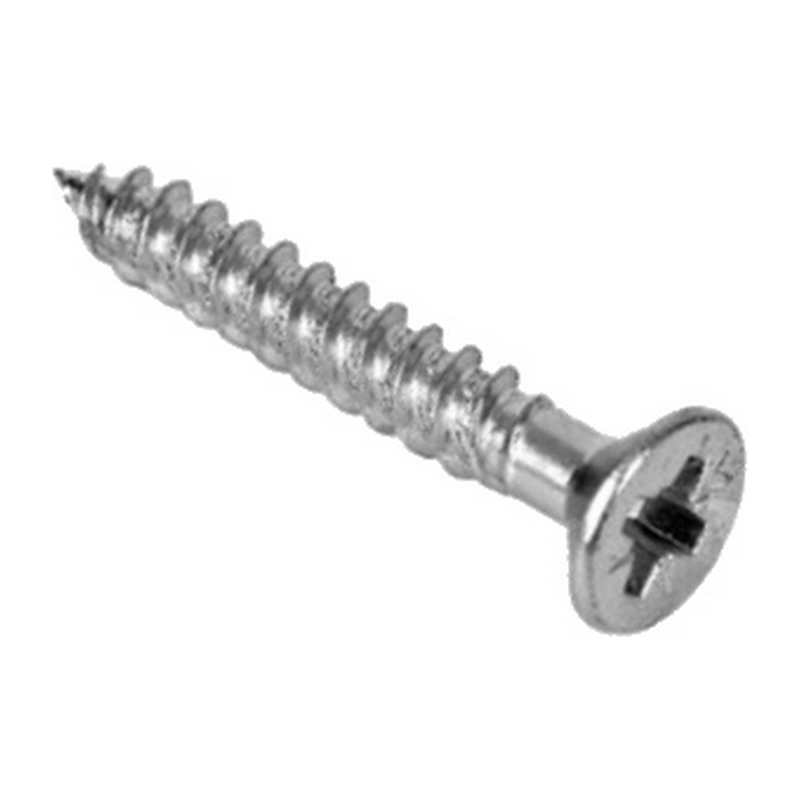 Twinthread Woodscrew CSK Pozi Recessed BZP 25mm x 3.5mm (Box 200)