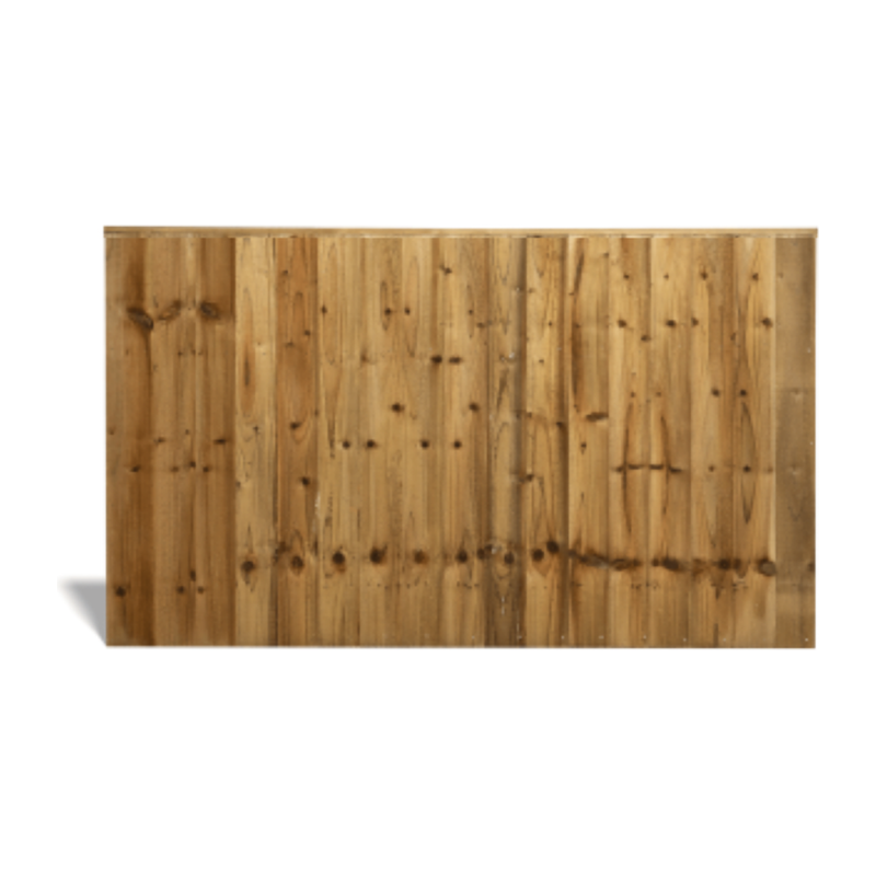 Feather Edge Fence Panel – Treated Green 1.83m x 1.2m (6′ x 4′)