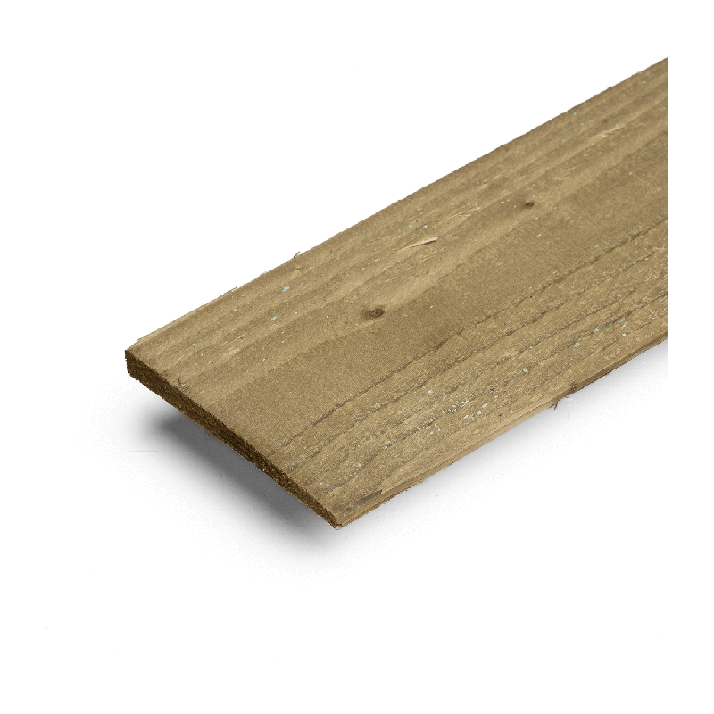 3.6m Feather Edge Board – Pressure Treated Green 150mm x 22mm (2ex.)