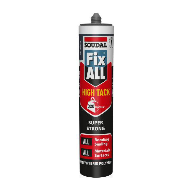 Soudal Fix All High Tack Adhesive & Sealant – Anthracite Grey 290ml