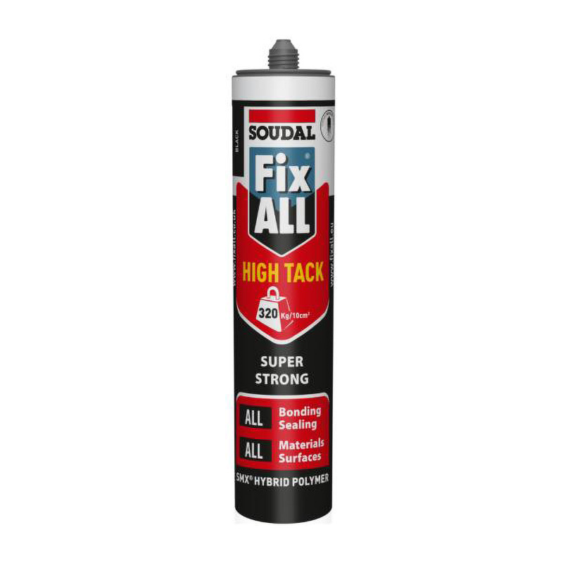 Soudal Fix All High Tack Adhesive & Sealant – Black 290ml