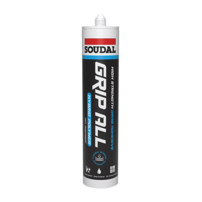 Soudal Grip All Hybrid Polymer Adhesive – Clear 290ml