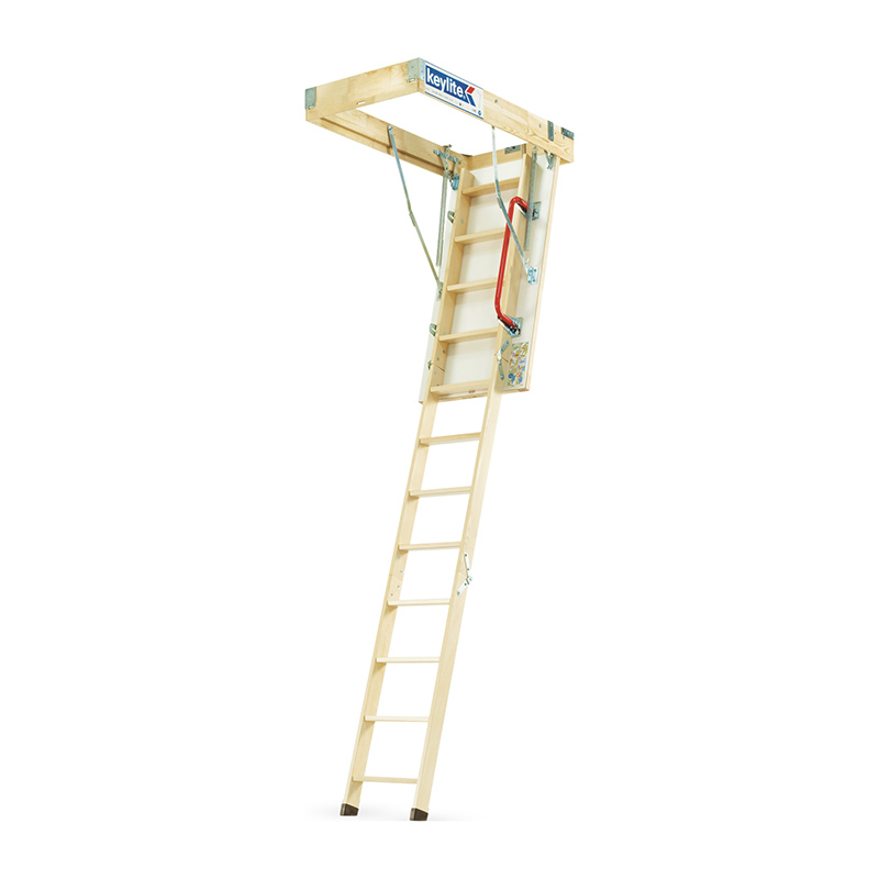 Keylite Wooden Loft Ladder – 3 Segment KYL05 (600mm x 1200mm x 2.8m High)