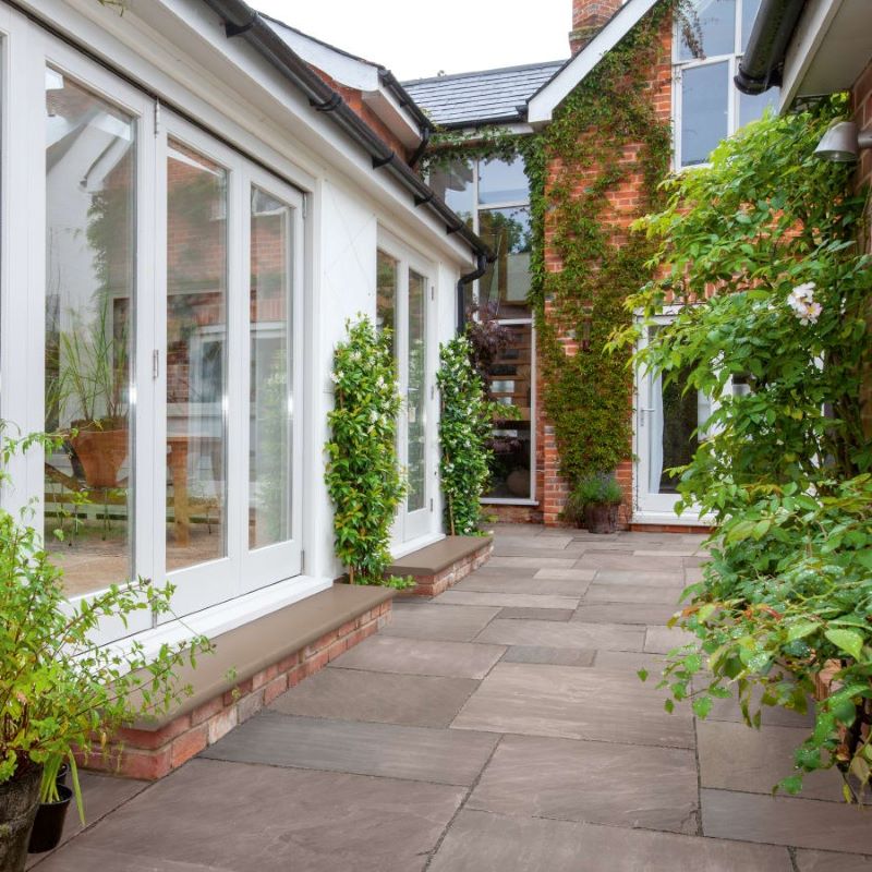 Marketstone Indian Sandstone Paving Slab - Autumn Multi (610mm x 305mm x 18mm)