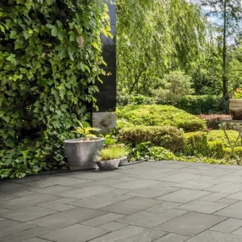 Marketstone Indian Sandstone Paving Slab - Grey Multi (610mm x 610mm x 18mm)