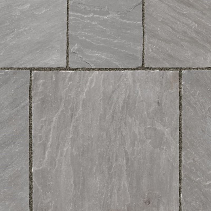 Marketstone Indian Sandstone Paving Slab Project Pack – Grey Multi (20.93m²)