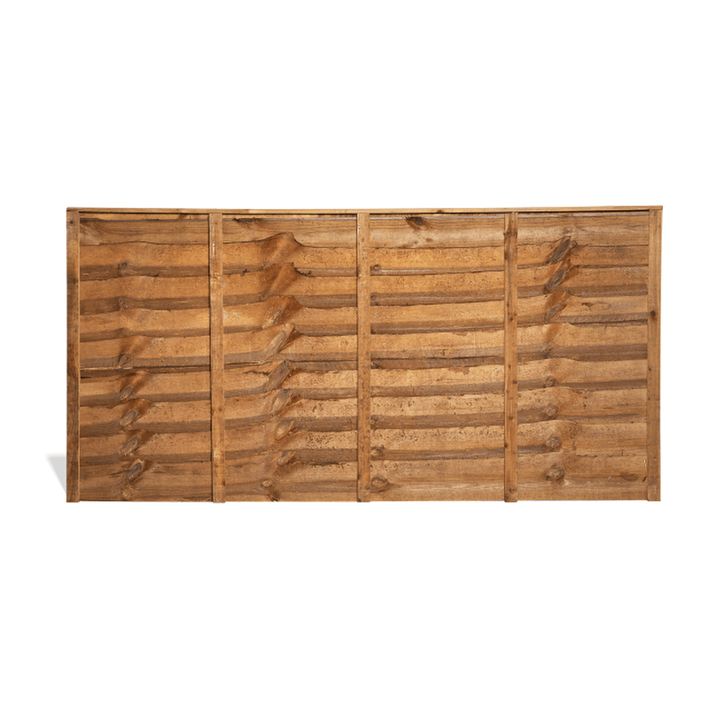 Overlap Fence Panel – Treated Brown (1.83m x 0.91m)