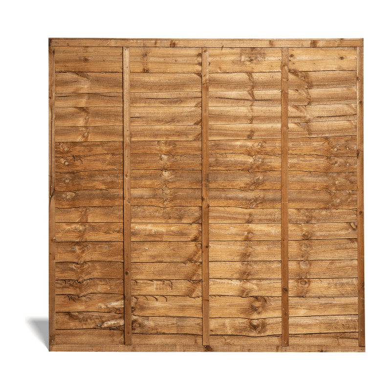 Overlap Fence Panel – Treated Brown (1.83m x 1.83m)